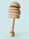 Wooden Half Ball Rattle