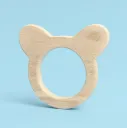 Wooden Baby Face Teether