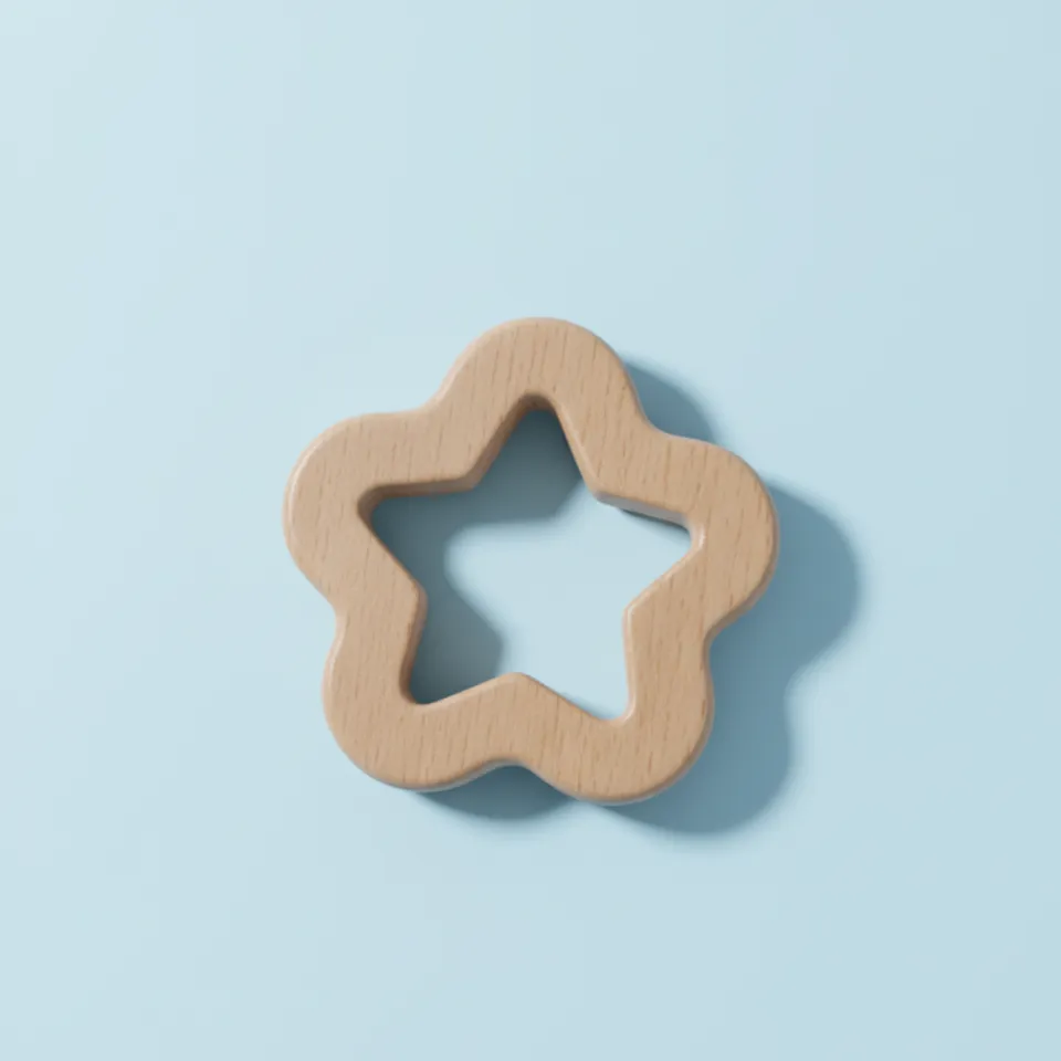 [17] Wooden Star Teether