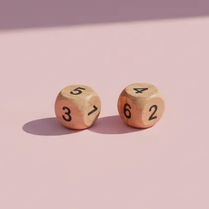 [30] Wooden Dice Dice Point ( Set of 5)