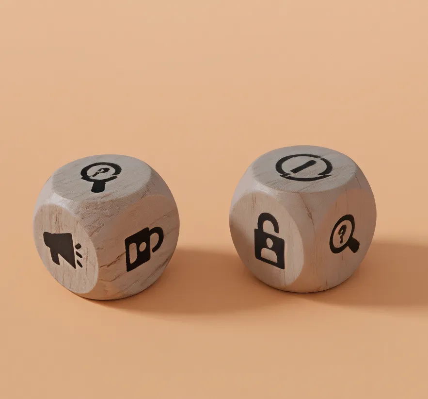[31] Wooden Dice Icon ( Set of 5)