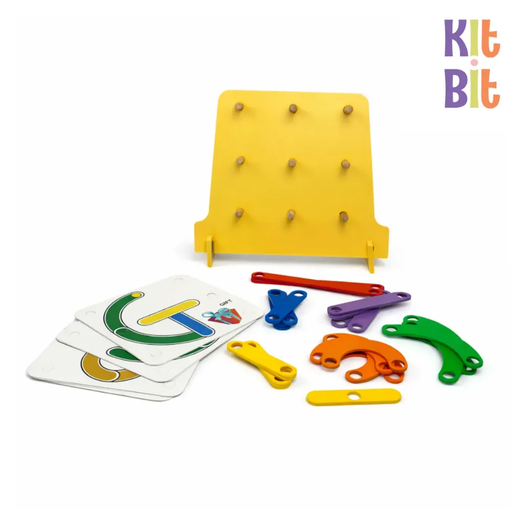 [37] Wooden Alphanumeric Pattern Puzzle Set