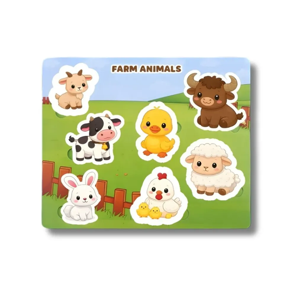 Wooden Farm Animals Puzzle