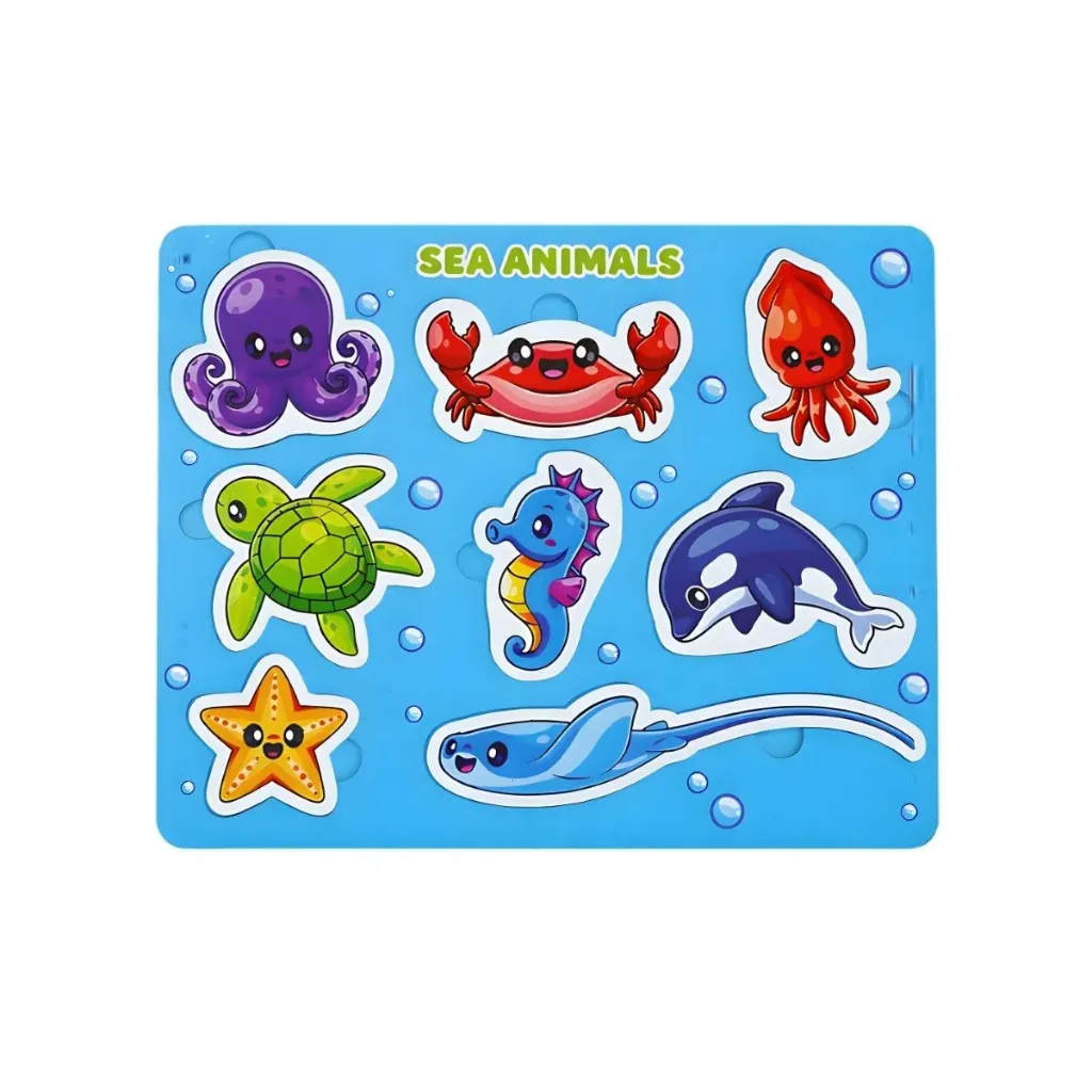 Wooden Sea Animals Puzzle
